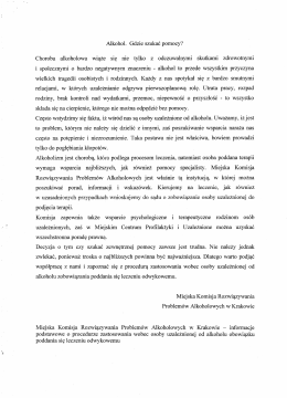 Alkohol. Gdzie szukać pomocy? Choroba alkoholowa wiąże się nie