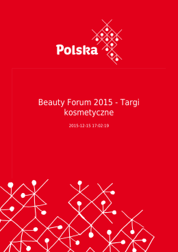 Beauty Forum 2015 - Targi kosmetyczne