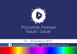 Polska Akademia Nauk - Poznański Festiwal Nauki i Sztuki