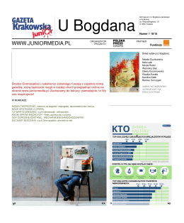 Gazetka U Bogdana - pdf - Gimnazjum im. Bogdana Jańskiego