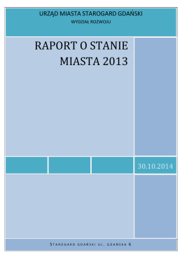 raport o stanie miasta 2013