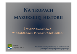 Na tropach mazurskiej historii 2015