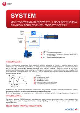 System Kontroli Ilosci Rozruch&oacute;w