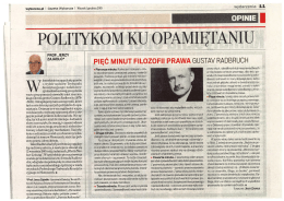 Skan artykułu prof. Jerzego Zajadło