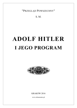 Adolf Hitler i jego program