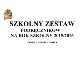 Szkolny zestaw podręczników - Szkoła Podstawowa nr 2 im. T