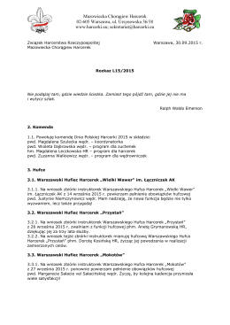 Rozkaz L15/2015 z dn. 30.09