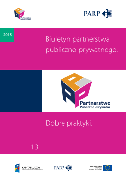 Pobierz Biuletyn ppp nr 13 - Partnerstwo Publiczno