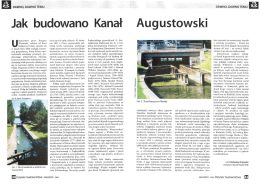 Jak budowano kanał Augustowski