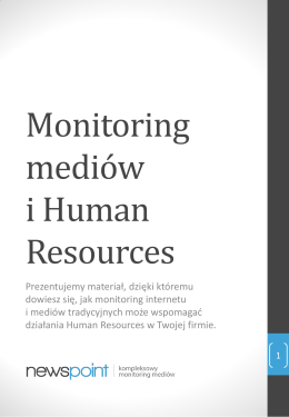 Monitoring i Human Resources