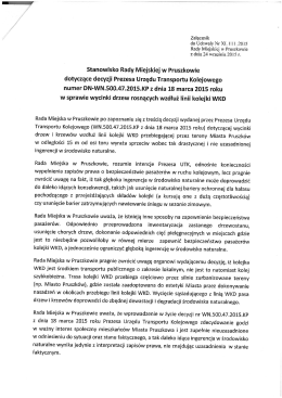 Stanowisko Rady Miejskiej w Pruszkowie