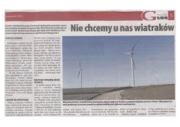 Nie chcemy u nas wiatraków