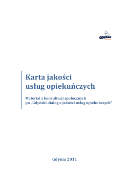Karta Jakości Usług Opiekuńczych – Standard Gdyński