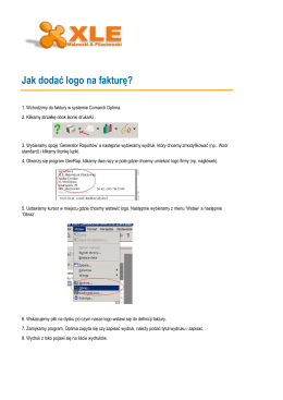Jak dodać logo na fakturę?