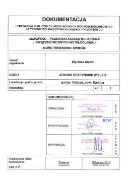 Dokumentacja -Jezioro Cekcyńskie Wielkie