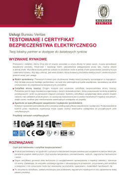 Pobierz PDF - Bureau Veritas Polska