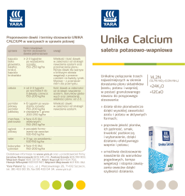 Unika Calcium ulotka