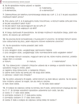 Zadania z matematyki dla słuchaczy klasy III LO