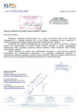 Informacja o rozbiorce lini 220 kv relacji Kozienice