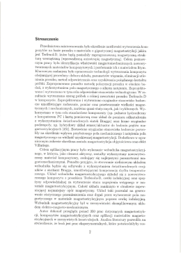 Streszczenie Przedmiotem zainteresowania było określenie