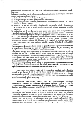 pojemności dla nieruchomości, na których nie zamieszkują