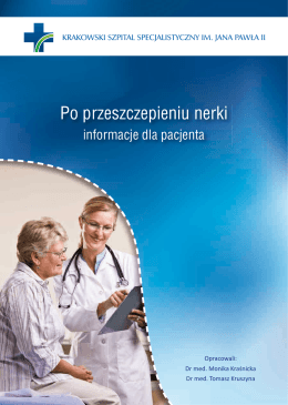 Po przeszczepieniu nerki - Krakowski Szpital Specjalistyczny im
