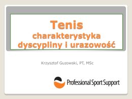 Tenis – charakterystyka dyscypliny i urazowość
