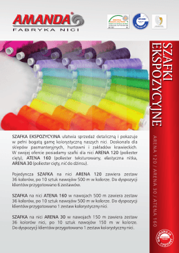szafki ekspozycyjne - Fabryka Nici Amanda