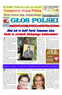 Głos Polski nr. 31 (2015) - Niezależna Gazeta Obywatelska w Opolu