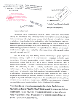 List do Beaty Szydło