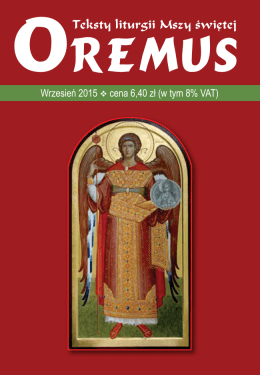 oremus - wrzesień 2015