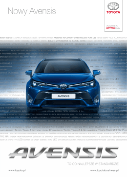 Nowy Avensis - Carolina Toyota Wola
