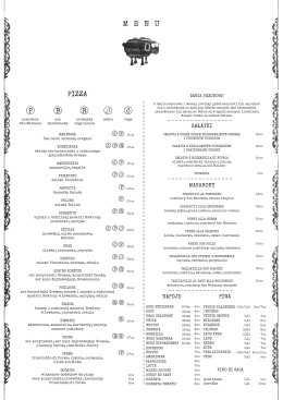 MENU - Trattoria Czarna Owca