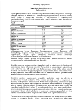 Informacja o preparacie SuperOptic, kapsułki