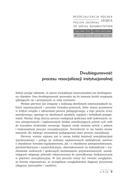RP 10 (2015) - Polish Journal of Social Rehabilitation+