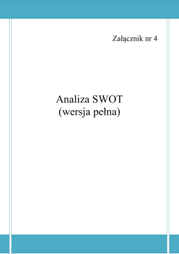 Analiza SWOT (wersja pełna) - PCPR