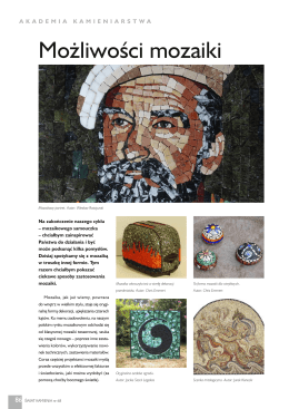Możliwości mozaiki - Pracownia Rzemiosł Artystycznych Karwat