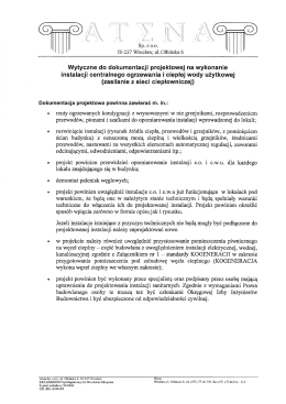 Wytyczne do dokumentacji projektowe