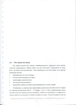 4.2. Plac zabaw dla dzieci Plac zabaw powinien byc miejscem