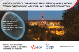 budowa instalacji odsiarczania spalin metodą mokrą według