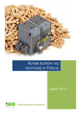 Rynek kotłów na biomasę w Polsce - Instytut Energetyki Odnawialnej