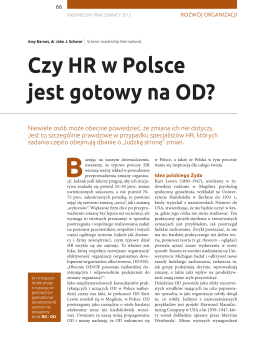 Czy HR w Polsce jest gotowy na OD?