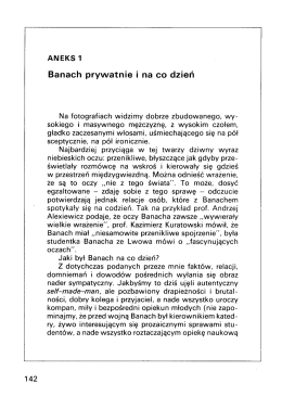 Banach prywatnie i na co dzień