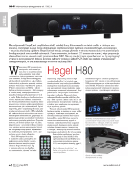 Hegel H80 - Moje Audio