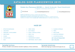 Katalog produktów - PDF - Polskie Gry Planszowe Bociek
