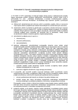 Spos&oacute;b i metodologia mierzenia kryterium efektywności