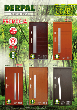 Promocja - drzwi drewniane