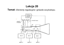 Lekcja 20. Elementy regulacyjne i gniazda oscyloskopu.