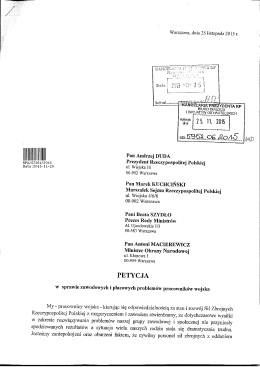 pracownicy cywilni wojska.AN - Prezydent Rzeczypospolitej Polskiej