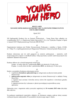 Regulamin-Konkursu-YDH-2015 - Drum Cover, Drum-Cover-PL